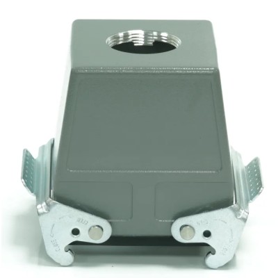 RS PRO Heavy Duty Power Connector Housing Aluminium Die Cast IP65 Cable Mount 2 Lever Top Entry PG29 RS-H32B 208-4154
