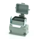 RS PRO Heavy Duty Power Connector Housing, Die Cast Aluminium, Surface Mount, IP65, Single Lever RS-H6B Range 208-4302