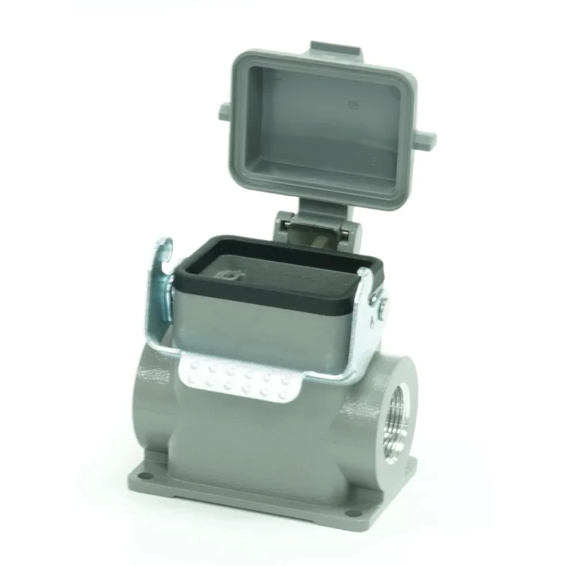 RS PRO Heavy Duty Power Connector Housing, Die Cast Aluminium, Surface Mount, IP65, Single Lever RS-H6B Range 208-4302