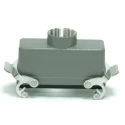 RS PRO RS-H24B Range Heavy Duty Cable-to-Cable Power Connector Housing, 2 Lever, Die Cast Aluminium, IP65, PG29, 208-3971
