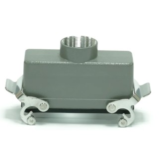 RS PRO RS-H24B Range Heavy Duty Cable-to-Cable Power Connector Housing, 2 Lever, Die Cast Aluminium, IP65, PG29, 208-3971
