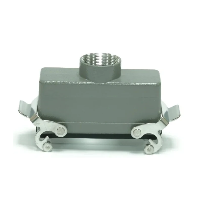 RS PRO RS-H24B Range Heavy Duty Cable-to-Cable Power Connector Housing, 2 Lever, Die Cast Aluminium, IP65, PG29, 208-3971