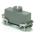 RS PRO RS-H24B Range Heavy Duty Cable-to-Cable Power Connector Housing, 2 Lever, Die Cast Aluminium, IP65, PG29, 208-3971