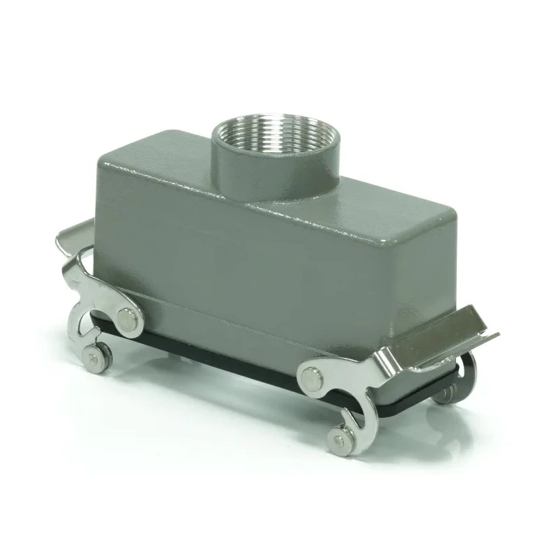 RS PRO RS-H24B Range Heavy Duty Cable-to-Cable Power Connector Housing, 2 Lever, Die Cast Aluminium, IP65, PG29, 208-3971