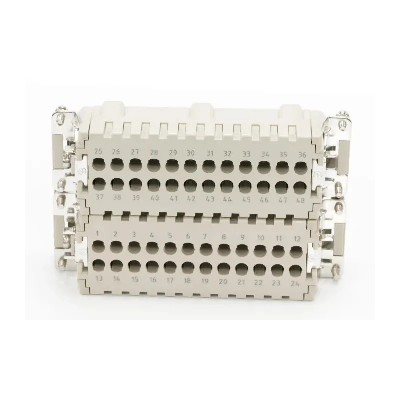 RS PRO Heavy Duty Power Connector Insert 16A 48 Contacts HE Series Male 500V Copper Alloy 208-4523