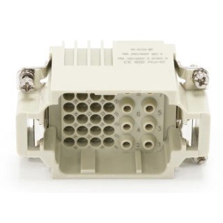 RS PRO Heavy Duty Power Connector Insert 10A 16A Male 24 Contacts RS-HK Series 208-4566