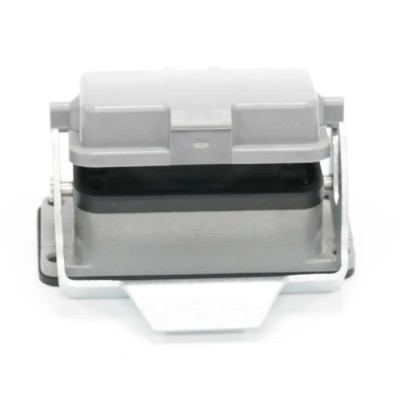 RS PRO Heavy Duty Power Connector Hood Bulkhead Housing, Die Cast Aluminium, IP65, 1 Lever, H10A Series 208-4712