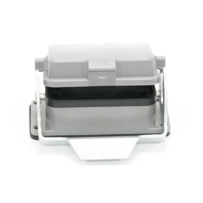 RS PRO Heavy Duty Power Connector Hood Bulkhead Housing, Die Cast Aluminium, IP65, 1 Lever, H10A Series 208-4712