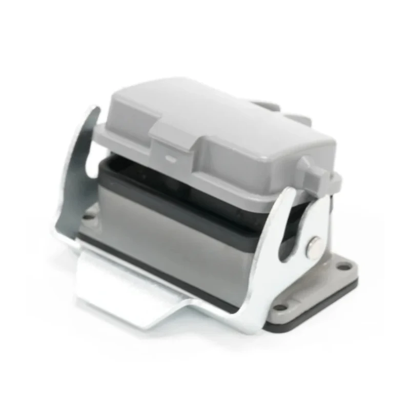RS PRO Heavy Duty Power Connector Hood Bulkhead Housing, Die Cast Aluminium, IP65, 1 Lever, H10A Series 208-4712