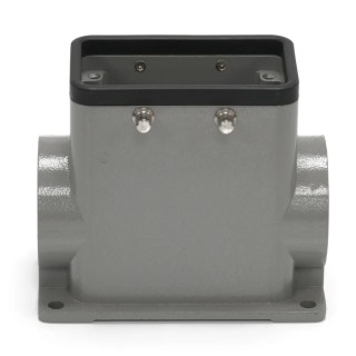 RS PRO H10B Range Heavy Duty Power Connector Housing, Surface Mount, Die Cast Aluminium, IP65, M32 Thread, 4 Levers 208-4859