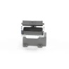 RS PRO Heavy Duty Power Connector Housing, Die Cast Aluminium, IP65, Surface Mount 1 Lever RS-H10A, 208-4720