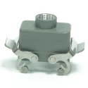 RS PRO Heavy Duty Power Connector Housing, Aluminium Die Cast, Top Mount, 2 Levers, PG16 RS-H10B Range 208-4867