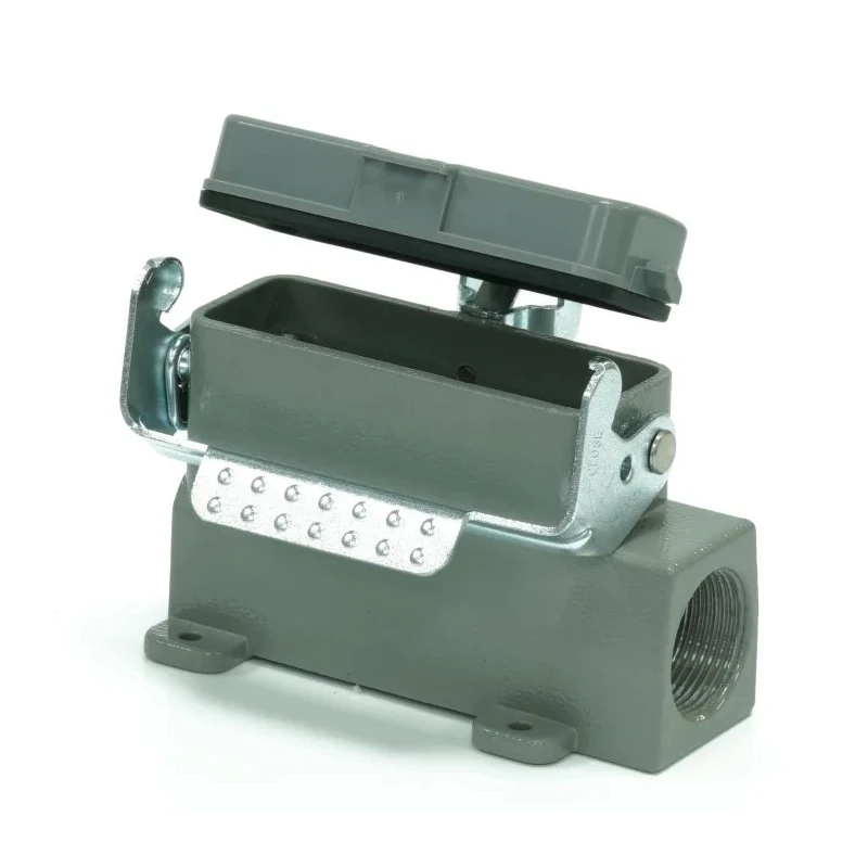RS PRO Heavy Duty Power Connector Housing Single Lever Surface Mount Die Cast Aluminium IP65 RS-H16A Series 208-4897