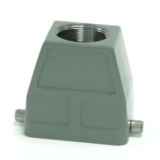 RS PRO Heavy Duty Power Connector Housing, Die Cast Aluminium, Top Mount, Connector Hood, IP65, PG29, 2 Levers, 208-4875