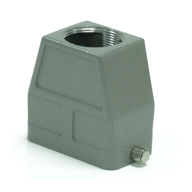 RS PRO Heavy Duty Power Connector Housing, Die Cast Aluminium, Top Mount, Connector Hood, IP65, PG29, 2 Levers, 208-4875