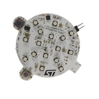 STMicroelectronics LED Evaluation Board 16 RGB LED for LED1202, Programmable, STM32L073, Battery or USB Power STEVAL-LLL011V1