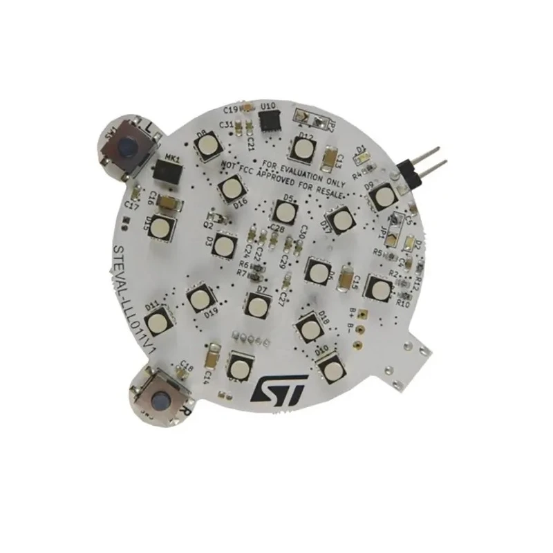 STMicroelectronics LED Evaluation Board 16 RGB LED for LED1202, Programmable, STM32L073, Battery or USB Power STEVAL-LLL011V1