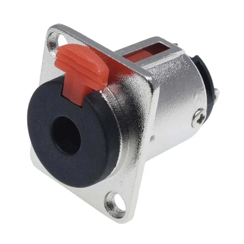 RS PRO Jack Connector 6.35 mm Panel Mount Female 3 Stereo, 3A, Solder, Silver, Zinc Alloy 208-5178