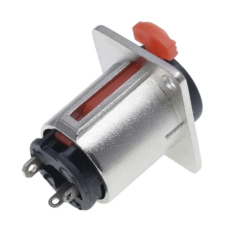 RS PRO Jack Connector 6.35 mm Panel Mount Female 3 Stereo, 3A, Solder, Silver, Zinc Alloy 208-5178