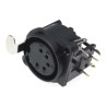 RS PRO Panel XLR Connector Straight 50V Female 5 Way Gold Plated 208-5195