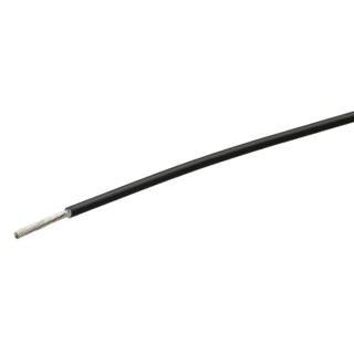 TE Connectivity FlexLite Series Black Hook Up Wire, 23 AWG, 19 x 0.12 mm Strands, Polyolefin Jacket, 100 m FLT0111-0.25-0