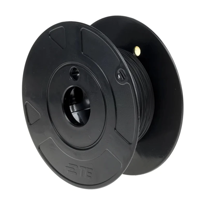 TE Connectivity FlexLite Series Black Hook Up Wire, 23 AWG, 19 x 0.12 mm Strands, Polyolefin Jacket, 100 m FLT0111-0.25-0