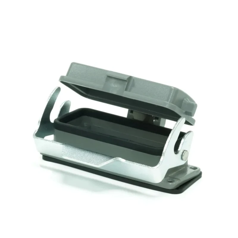 RS PRO Heavy Duty Power Connector Housing 1 Lever Bulkhead Die Cast Aluminium IP65, Bottom Entry, RS-H16B Series 208-4913