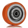 RS PRO Polyurethane Trolley Wheel 350 kg, Cast Iron Hub, Double Ball Race, 100mm Diameter, 208-6040