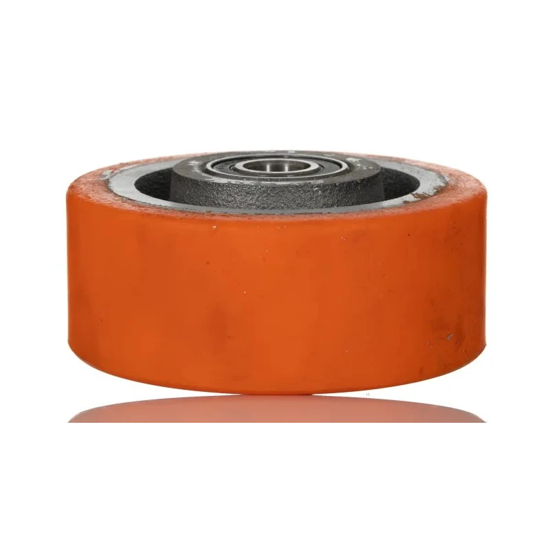 RS PRO Polyurethane Trolley Wheel 350 kg, Cast Iron Hub, Double Ball Race, 100mm Diameter, 208-6040