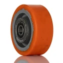 RS PRO Polyurethane Trolley Wheel 350 kg, Cast Iron Hub, Double Ball Race, 100mm Diameter, 208-6040