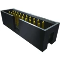 Samtec TST Series Straight Through Hole PCB Header, 2.54 mm Pitch, 10 Contacts, 2 Row, Shrouded, 3.4A TST-105-01-F-D