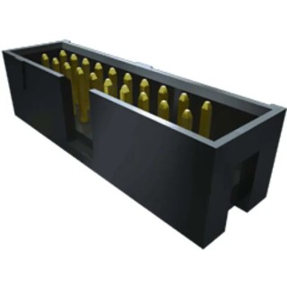 Samtec TST Series Straight Through Hole PCB Header, 2.54 mm Pitch, 10 Contacts, 2 Row, Shrouded, 3.4A TST-105-01-F-D