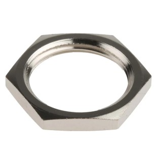 RS PRO Nickel Plated Brass Cable Gland Locknut, M20 Thread 127-473