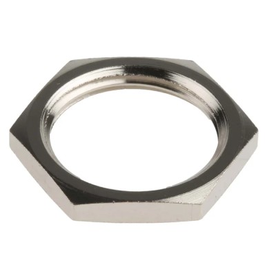RS PRO Nickel Plated Brass Cable Gland Locknut, M20 Thread 127-473