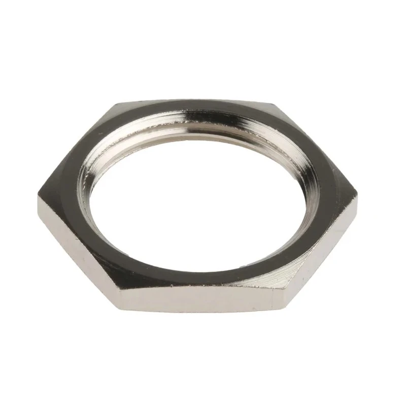 RS PRO Nickel Plated Brass Cable Gland Locknut, M20 Thread 127-473