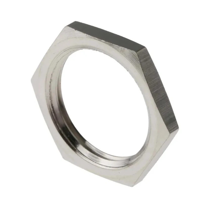 RS PRO Nickel Plated Brass Cable Gland Locknut, M20 Thread 127-473