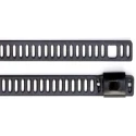 RS PRO Cable Tie Ladder Type 225mm x 7mm Black Polyester Coated Stainless Steel 121-652
