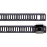 RS PRO Cable Tie Ladder Type 225mm x 7mm Black Polyester Coated Stainless Steel 121-652