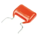 Vishay Metallised Polyester Film Capacitor, Through Hole, 22 nF, 220V AC, 400V DC, 12.5x4.2x12.9 mm, MKT368