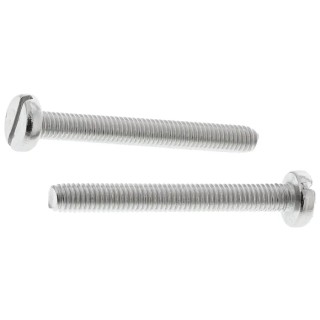 RS PRO Slot Pan Stainless Steel Machine Screw, M3 x 25 mm, A2 Grade, Slotted Drive, DIN 85, Pan Head 130-612