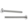 RS PRO Slot Pan Stainless Steel Machine Screw, M3 x 25 mm, A2 Grade, Slotted Drive, DIN 85, Pan Head 130-612