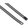 RS PRO Cable Tie Ladder Type Black Polyester Coated Stainless Steel 610mm x 7mm 121-674