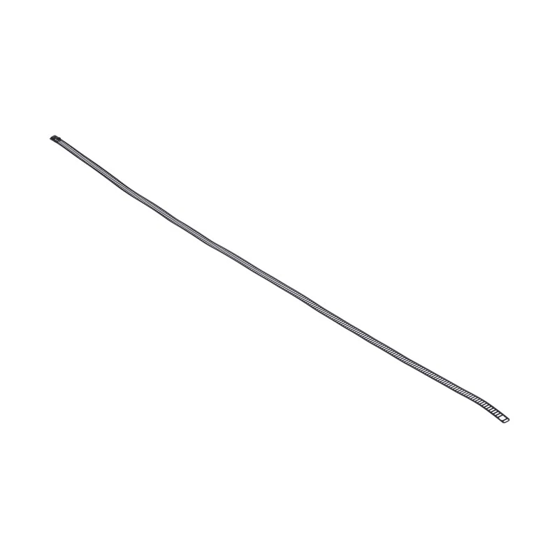 RS PRO Cable Tie Ladder Type Black Polyester Coated Stainless Steel 610mm x 7mm 121-674