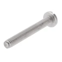 RS PRO Slot Pan Head Stainless Steel Machine Screw, 30 mm Length, M4 Thread, A2 Grade, DIN 85, 130-634