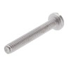 RS PRO Slot Pan Head Stainless Steel Machine Screw, 30 mm Length, M4 Thread, A2 Grade, DIN 85, 130-634