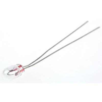 RS PRO Indicator Light, Clear Lens, Incandescent Lamp, 5V, 115mA, 3.05mm Diameter, 41.35mm Length 106-458