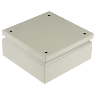 RS PRO ST Series Steel Junction Box Grey 200 x 200 x 80 mm IP66 IECEx - IP66