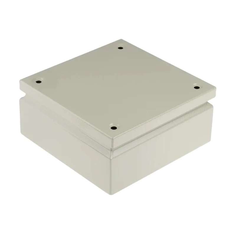 RS PRO ST Series Steel Junction Box Grey 200 x 200 x 80 mm IP66 IECEx - IP66