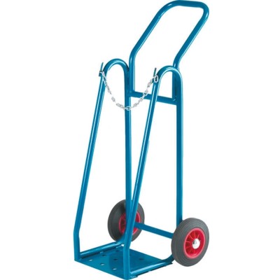 RS PRO Medium Duty Tubular Steel Cylinder Truck 150 kg Load, 200 mm Wheel, Tubular Steel Frame 134-257
