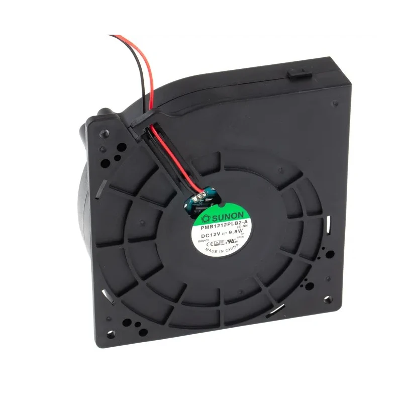 Sunon PMB Series Centrifugal Blower Fan 12V DC, 35.9 CFM, Ball Bearing, Brushless, 120x120x32mm PMB1212PLB2-A(2).GN